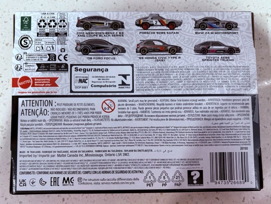 Hot wheels Zamac Mercedes Honda BMW Toyota silver Series сет