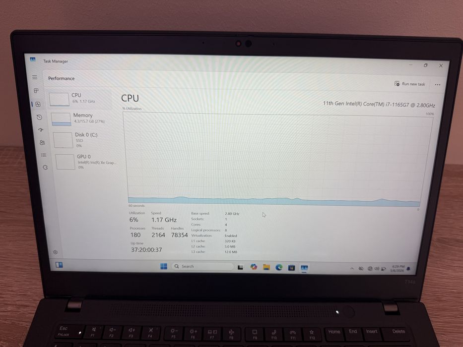Lenovo Thinkpad T14s Gen2 CA NOU ! i7 16GB Touch ! SiM LTE 4G !