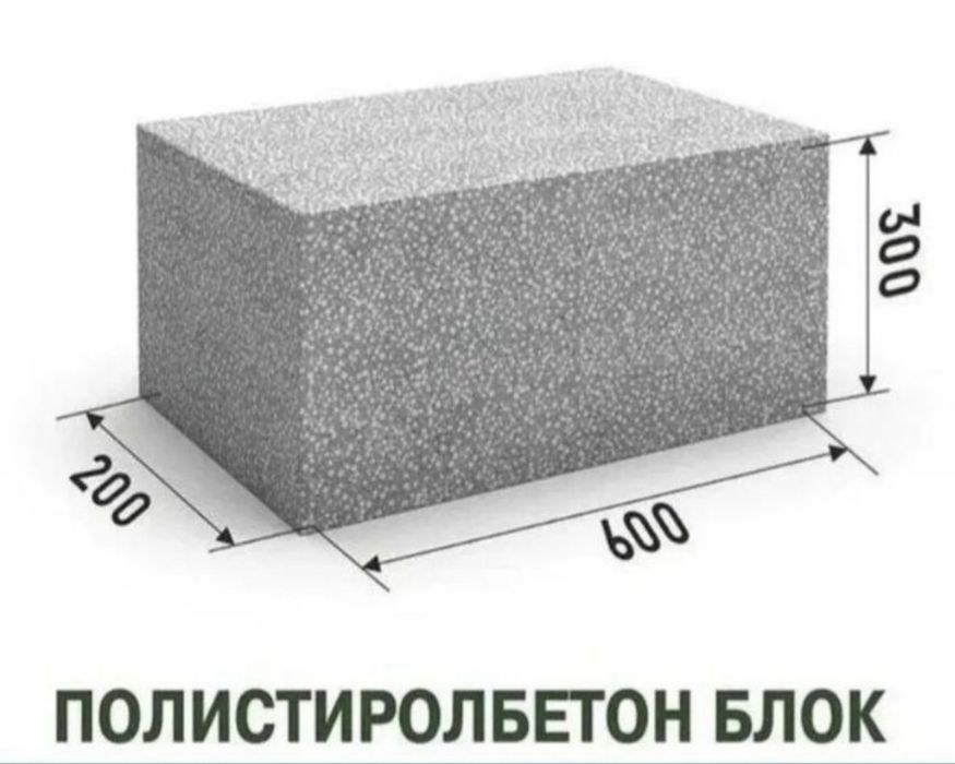 Полистиролблок 60х20х30 Асар 2