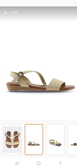 Елегантни дамски сандали от естествена кожа