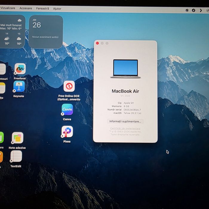 Macbook Air M1 8 Gb Ram SSD de 256 Gb