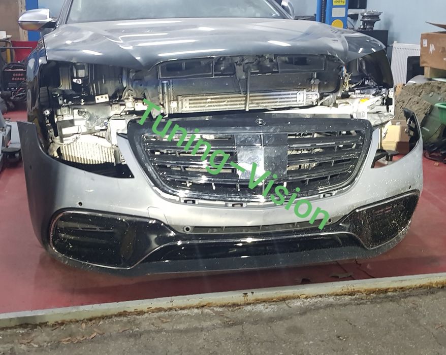 Facelift предна броня S63AMG за W222 Mercedes фарове решетка