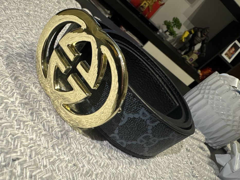 Curea Gucci Negru Gold