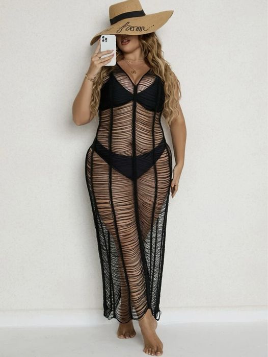 Плажна рокля плетена M-XL р-р