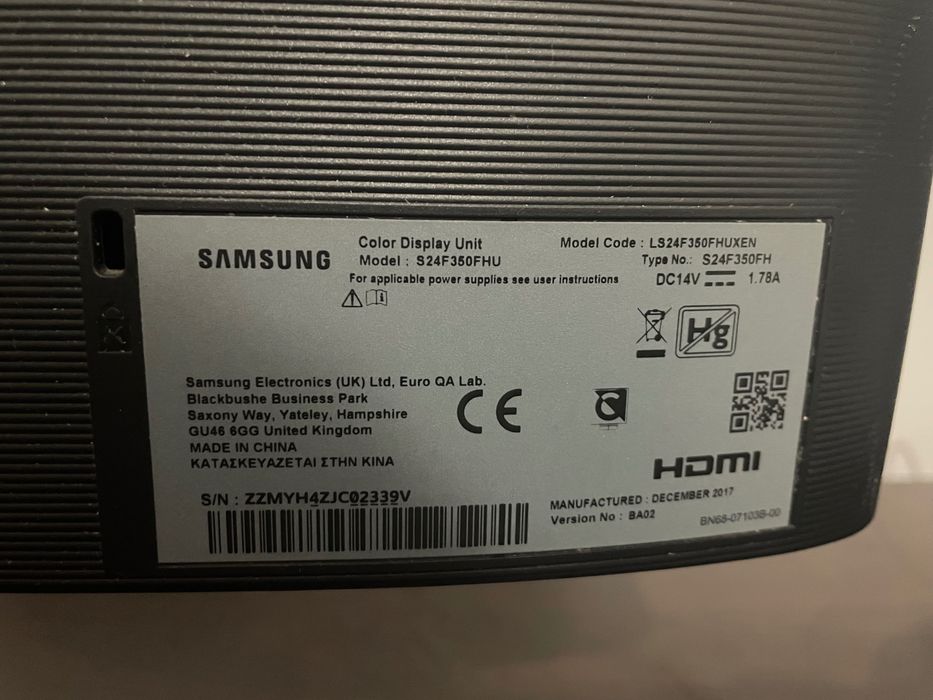 Monitor Samsung S24F350FHU
