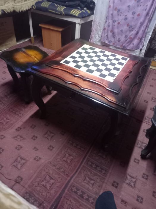 Шахматные столы ручной работы