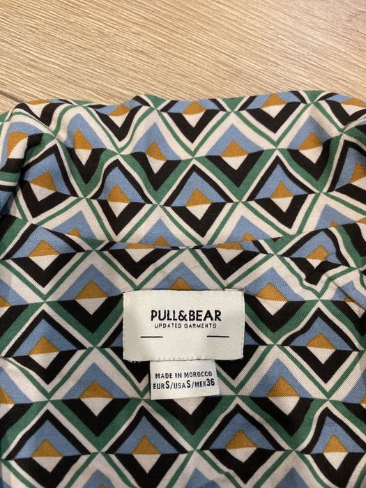 винтажная рубашка pull and bear