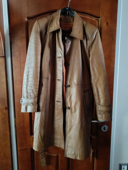 Дамско палто естествена кожа