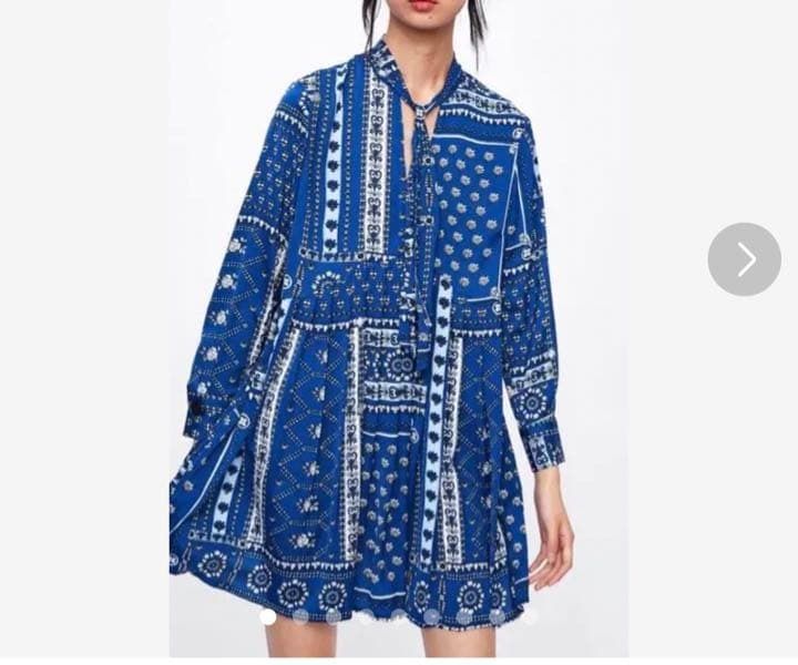 ZARA нова сатенирана рокля с плисе р-р ХС