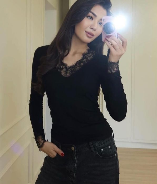 Лонгслив Черный