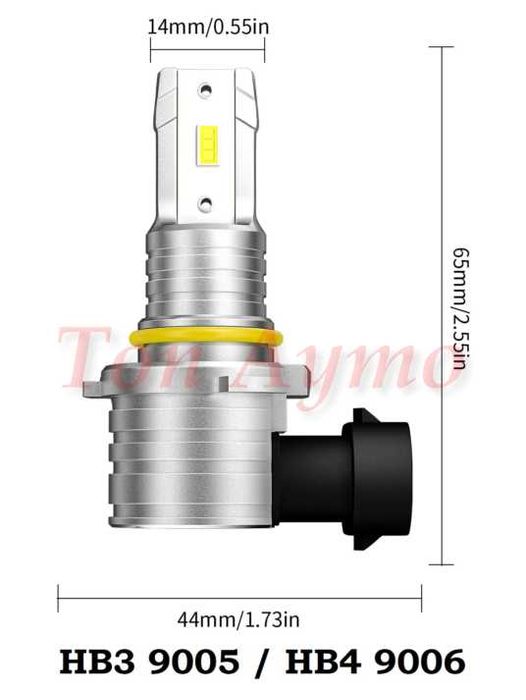 Лед LED Крушки 1:1 За Рефлекторни Фарове Plug & Play