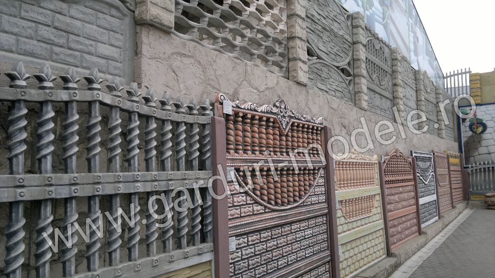 Gard beton din placi la alegere din cea mai diversa oferta