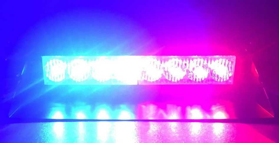Stroboscop LED auto parbriz rosu albastru Girofar stroboscoape politie