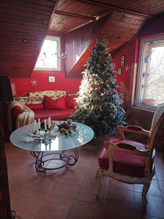 Маса, ковано желязо, матирано стъкло