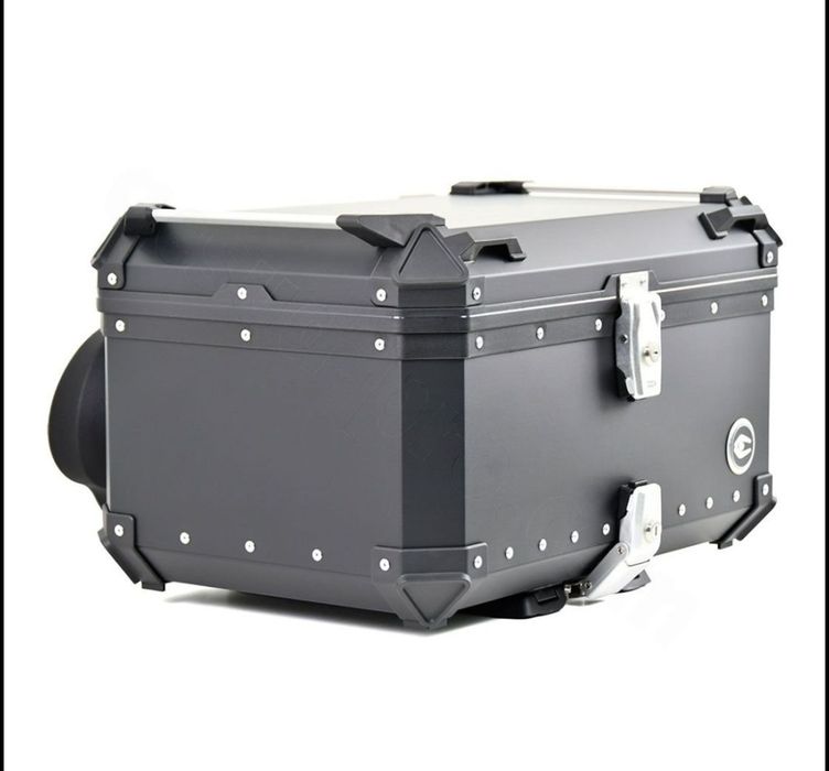 Top case moto Coocase 65L aluminiu cutie portbagaj cu spătar ajustabil