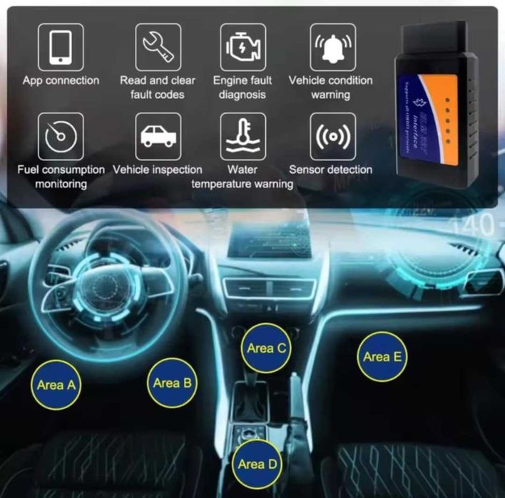Diagnoza OBD2 ODB2 NOUA auto WIFI ELM 327 pentru Android si Windows