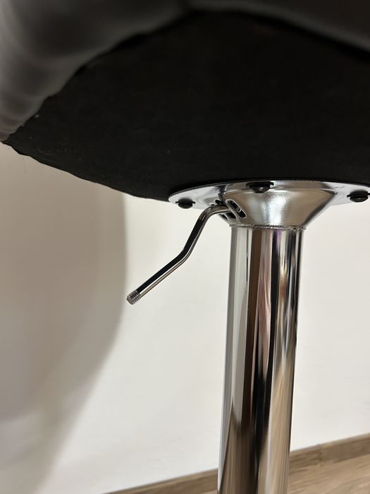 Scaun bar BROAGER negru/crom