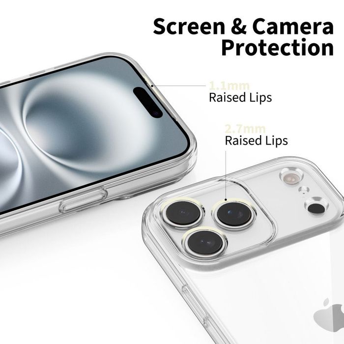 Tech-Protect FlexAir TPU калъф за iPhone 17 Pro/Max– прозрачен