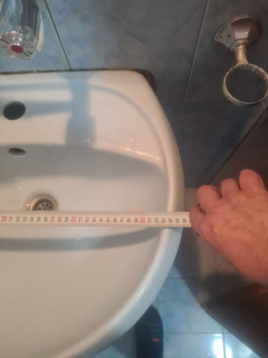 Мивка с ботуш син цвят