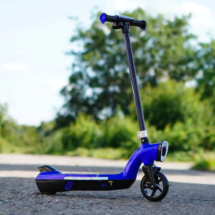 Trotineta electrica Kinderauto BJKL168, 45W, 12V 7Ah roti moi Blue