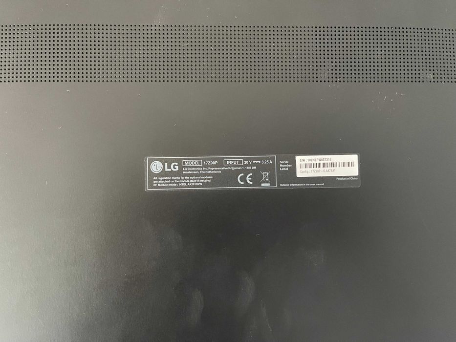 Laptop/notebook ultraslim LG Gram 17inch, i7, 1 TB SSD, 16gb