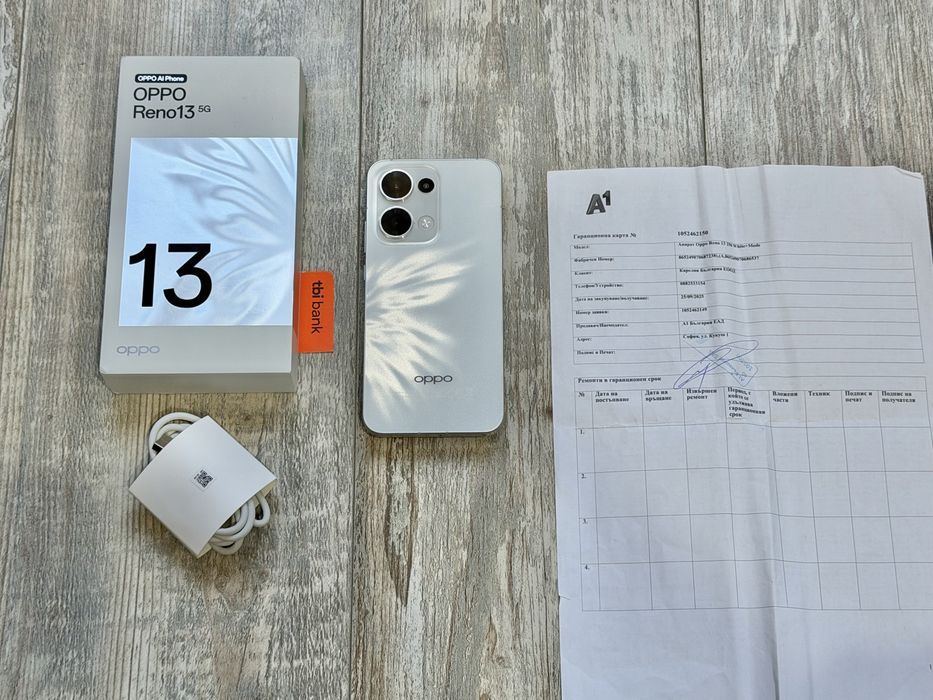 Oppo Reno 13 5G  256 GB 12+12 GB Ram Dual Sim Като Нов Гаранционен