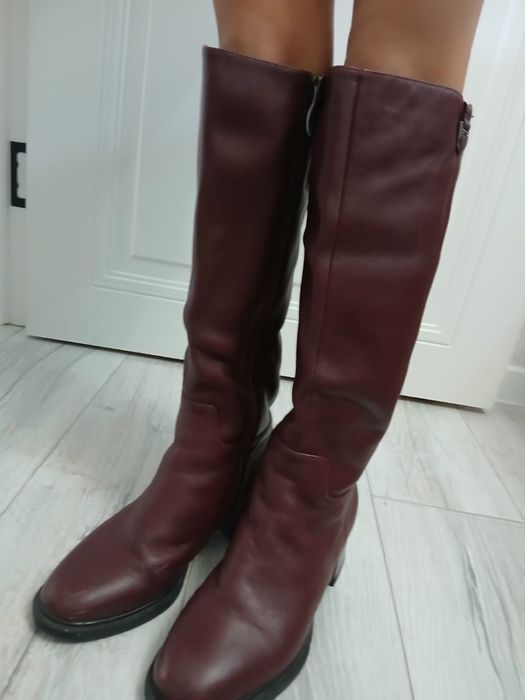 Продам сапоги кожанные зимние