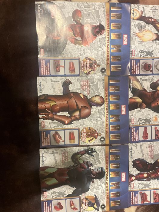 Iron Man DeAgostini Vol. 1-9 COMPLETE, piese sigilate, colecție Marvel / Preț Negociabil