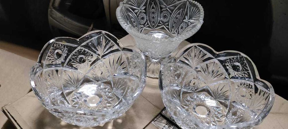 Вазы хрустальные советских времён