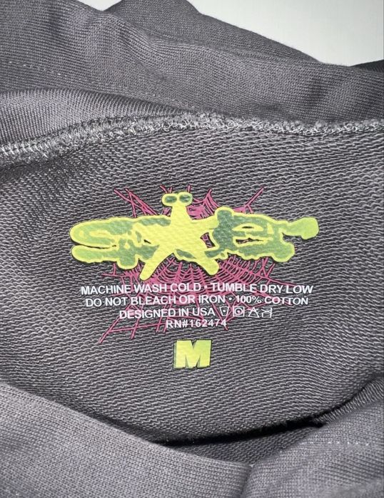 Spider/Sp5der Wait Web Hoodie Slate Grey