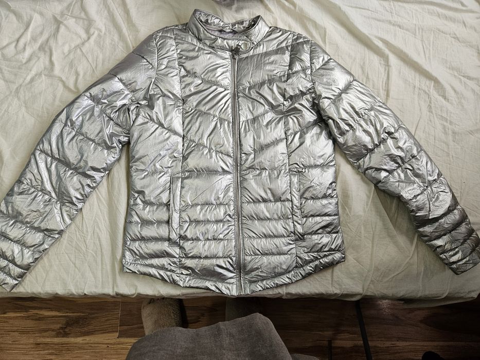 Дамско сребристо яке Cropp
