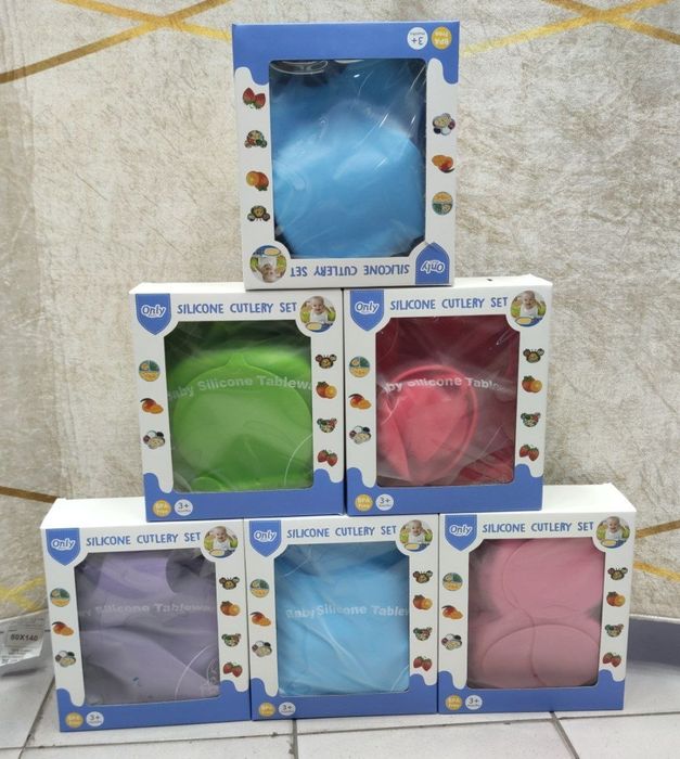 Детское  силиконовые посуда для кормления