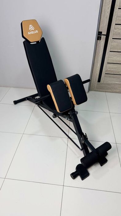 Лежак для пресса + гиперэкстензия Скамя для гантели и спины 3в1