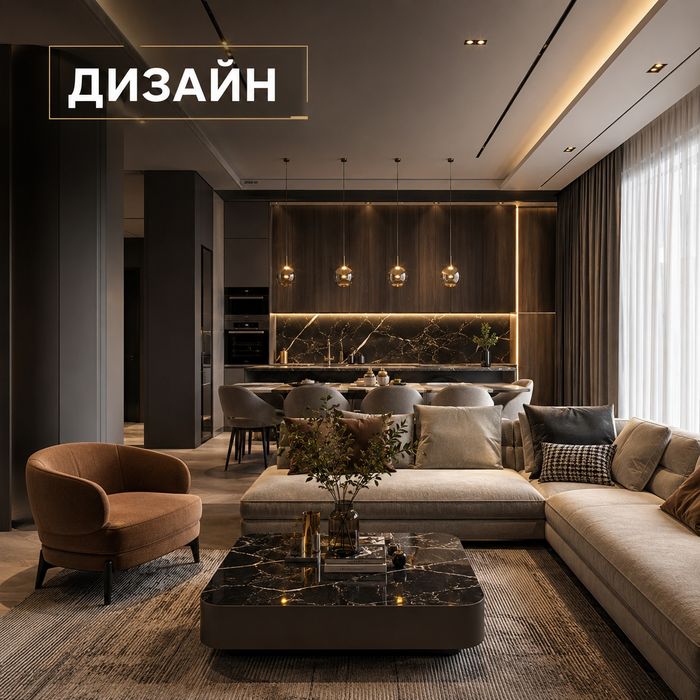 Дизайн Интерьера + ремонт под ключ