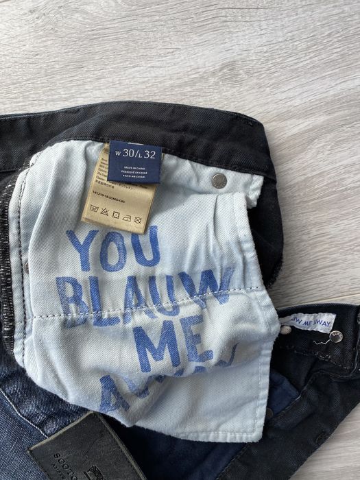 Blugi Scotch & Soda, marimea 30/32, albastri, conici