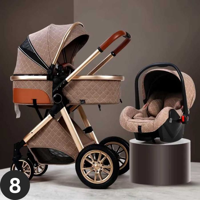 Луксозна Детска/Бебешка Количка 3 в 1  - За Вашия Най-Скъп Дар!