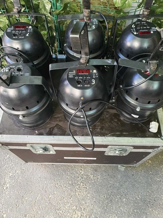 Par LED exterior 10 buc + case