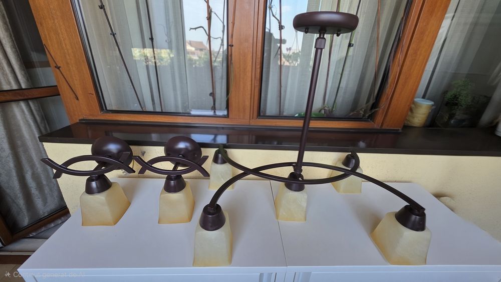 Lustra RAMO Klausen 5 x 60W E27 + 2 lămpi de perete