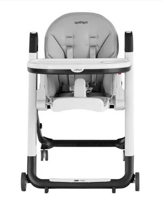 Scaun de masa 2in1 Peg Perego Siesta Follow Me, 0-15 Kg, Ice, Gri