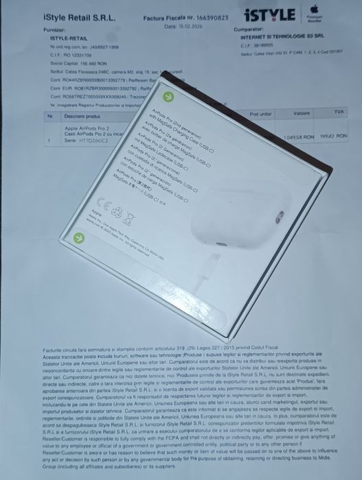 căști Airpods pro 2 usb c