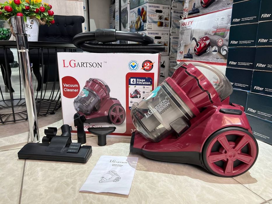 Скидка! Plisos LG artson пылесос большым
контейнером plesos stakanli