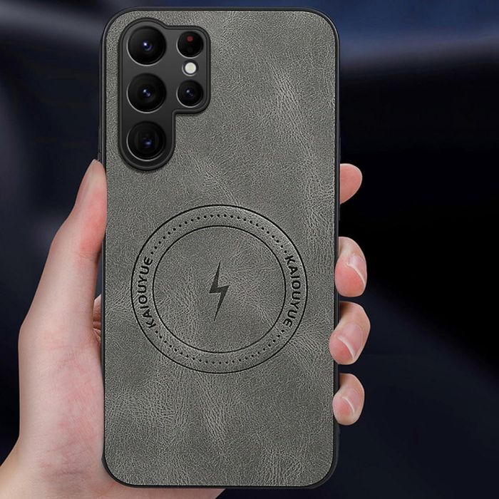 Стилен magsafe кейс за samsung galaxy s26 ultra - сив - със защита на