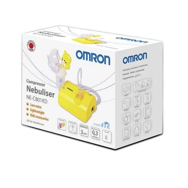 Aparat aerosoli OMRON C801 KID, cu compresor, pentru copii