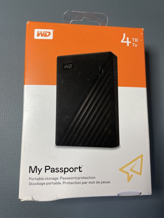 Hard Disk HDD Portabil Western Digital WD My Passport 4TB  Nou