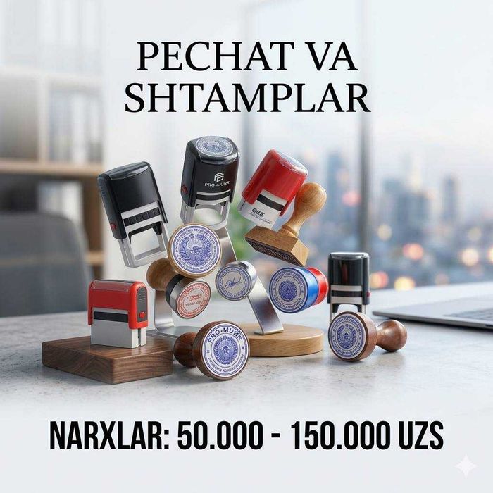 Печат ва штамп тезкор тайерлаш 10 минутда Ёкмаса бепул| Pechat, Shtamp