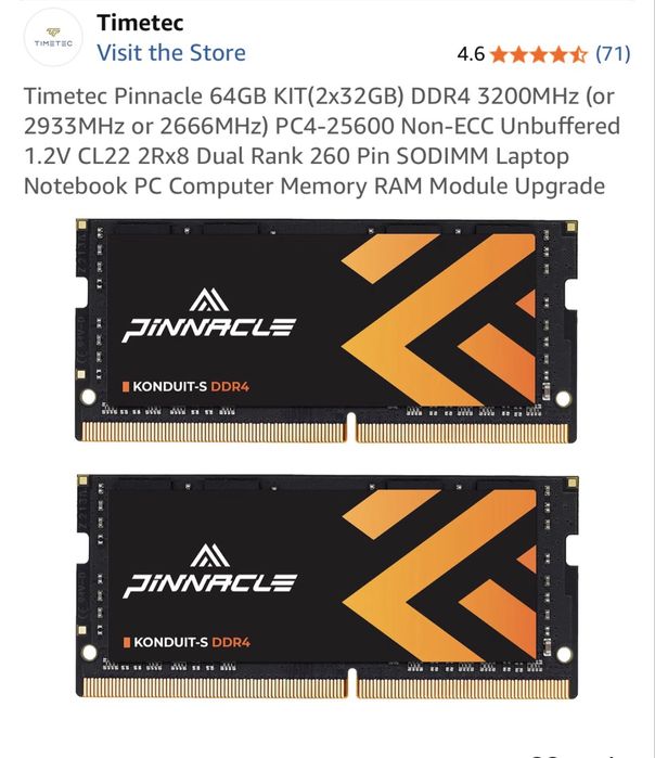 Memorie laptop 64gb