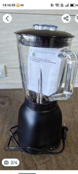Blender Princess Black Steel, 1000W, 1,5 litri, nou.