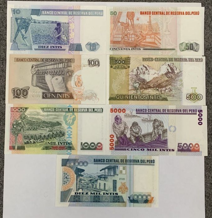 Банкноты Перу пресс