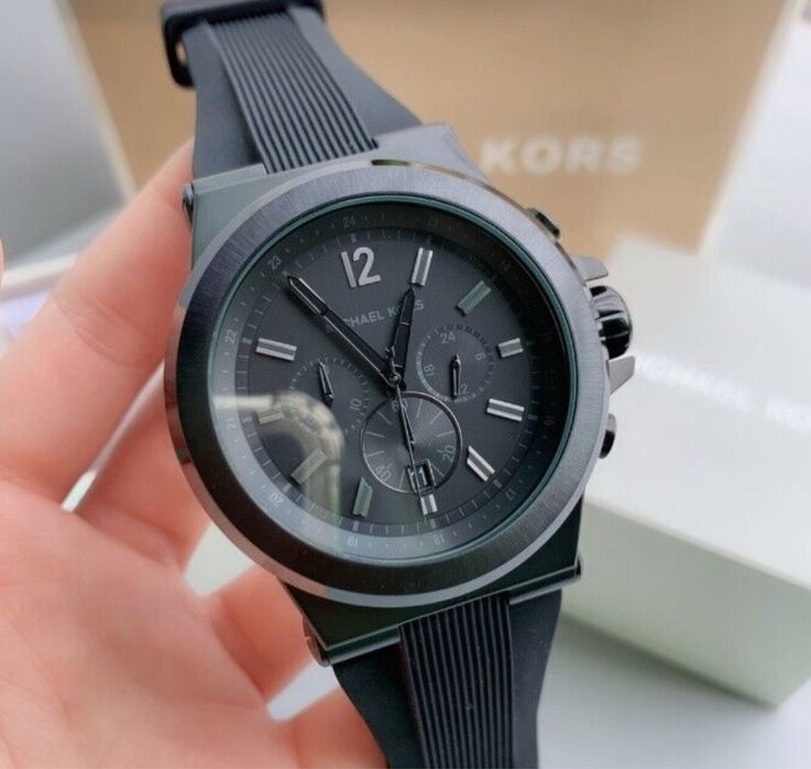 Michael Kors - Ceas, Silicon/Inox, Negru