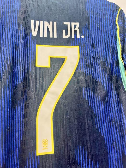 Tricou fotbal Brazilia Vini jr. Nike Vinicius away deplasare